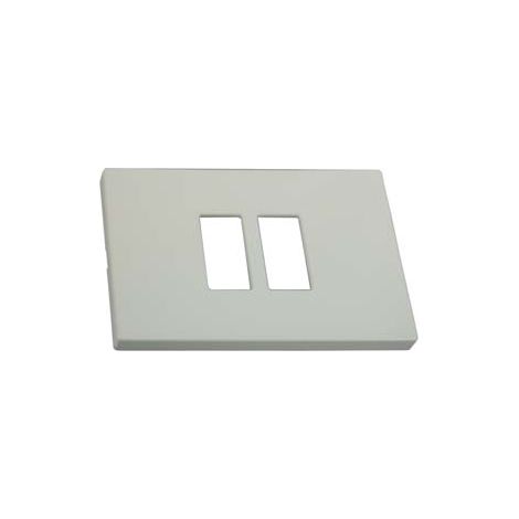 PLACCA 2 POSTI RAVVICINATI VENUS- - mm.115x80h. - (1867.2F.AVORIO) - 10 pezzi MARLANVIL