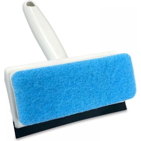Brosse de nettoyage 2 en 1, raclette de fenêtre avec éponge, outils de nettoyage pour miroirs, fenêtres, carrelage, vitres de voiture (1/5)