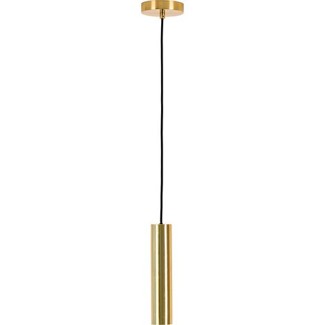 Sospensione Paris in acciaio ottone tubo cilindrico ø6 cm
