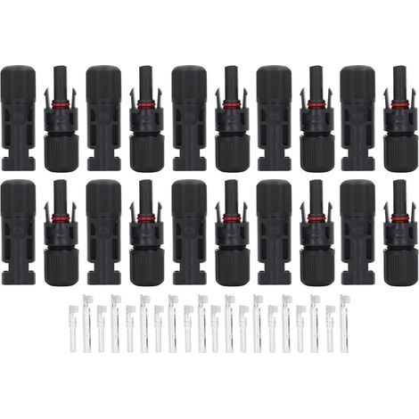 10 Kits Connecteurs Panneau Solaire IP67 Étanches Câble Photovoltaïque Mâle Femelle 1000V (1/5)