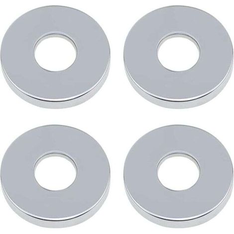 Rosace Robinet Mitigeur Douche 4 Pièces Chromées Rosasse Ouvrante Robinetterie Ø 26mm (3/4 ") Acier Inoxydable Rosace Plomberie Plate Basse for Cuisine Salle de Bain