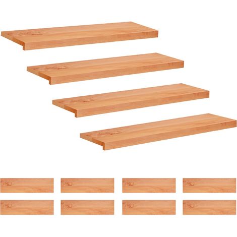 Tappeti per scale 12 pz 90 x 25 x 2 cm Vernice vidaXL