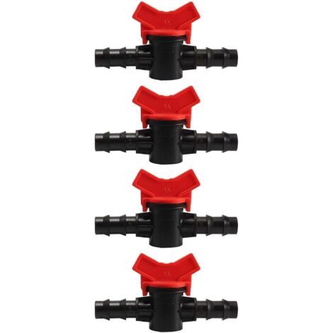 4PCS Robinet à boisseau sphérique, 14 mm, Barbelé, POM, Contrôle débit, Irrigation goutte à goutte (1/5)