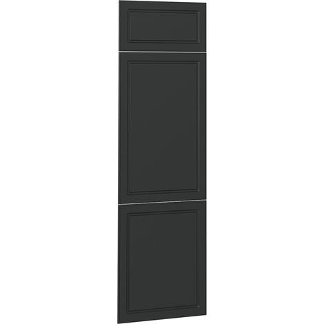 Frente de cocina R-Line, Antracita casa de campo, 59.6 x 196 cm frente de mueble para mueble de integración de frigorífico, Vicco (1/5)