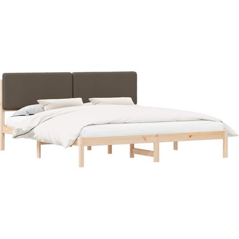 Letto con Testiera Rivestita Talpa 180 x 200 cm Pino massello vidaXL (1/5)