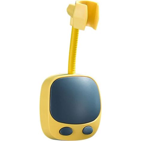 Support douche salle de bain sans perçage rotatif 360° jaune (1/5)