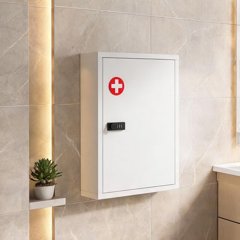 Meuble de salle de bain en kaltgewalzter acier 40 x 15 x 53,5 cm (1/5)