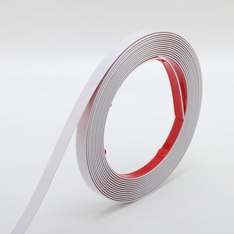 Blanc mat Moulure décorative auto-adhésive, bordure de miroir flexible, moulure pour mur, plafond, sol, armoire et bord de carrelage, 5 m x 2 cm (1/5)