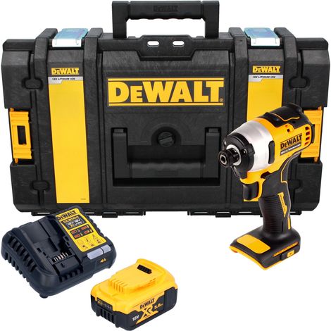Avvitatore a impatto a batteria DeWalt DCF 809 P1 18 V 1/4" brushless + 1x batteria da 5,0 Ah + caricabatterie + valigetta Tough Box (1/5)