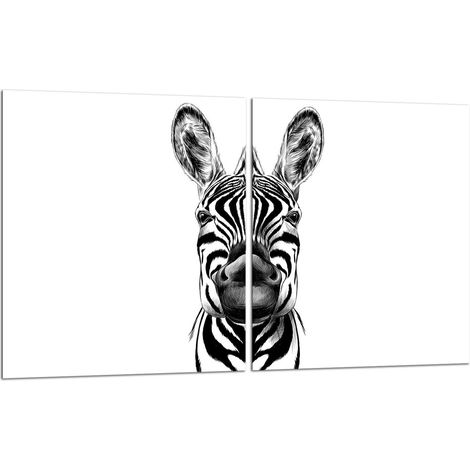 2 plaques de protection en verre pour cuisinière 40x52 ZEBRA (1/5)