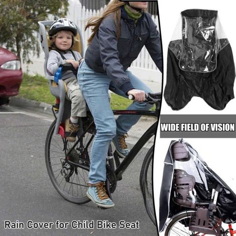 Sièges pour Enfants Housse de Pluie,Housse pour Siège De Vélo Enfant,Kids Protection Pluie Enfant,Housse de Pluie Protect (1/5)