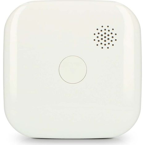 Alecto Rauchmelder mit kompaktem Design mit 10-Jahres-Batterie und Garantie 2er-Pack Weiß