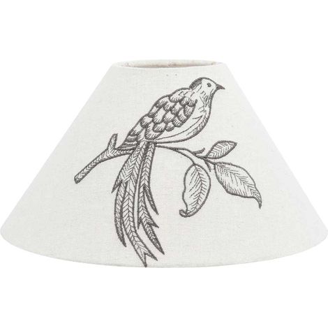 Abat-jour Oiseau Brodé (1/3)
