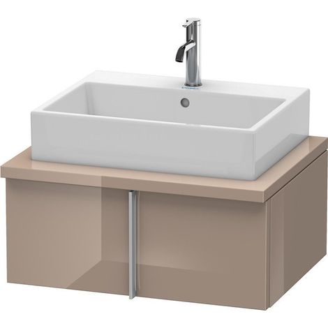 VERO consolle bassa 285x700x518mm cappuccino lucido