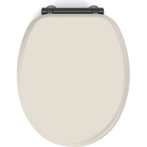 Abattant WC frein de chute design Beige 38x48 cm