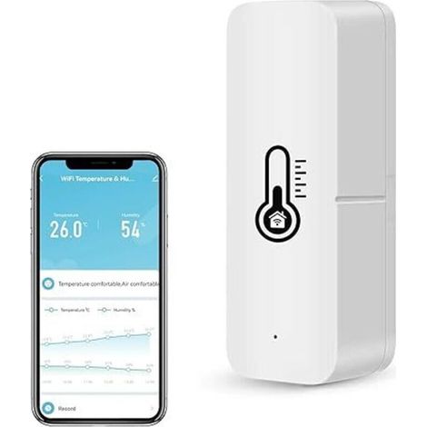 Mini serre à vin intelligente WiFi de température et d'humidité, cave à vin, sous-sol, surveillance à distance, alarme de notification, exportation et stockage de données. (1/3)