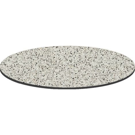 Plateau de table ronde 60 cm 4 places terrazzo