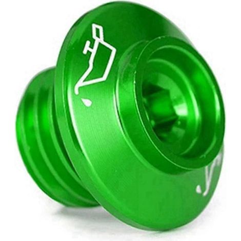Bouchon de remplissage d'huile moteur vert pour moto, couvercle de moteur, vis de remplissage d'huile, vis de couvercle d'entrée d'huile (1/5)