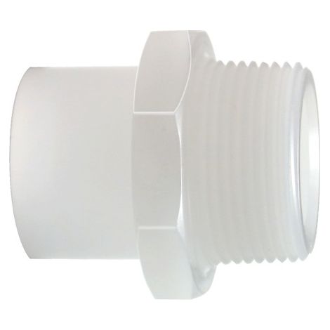 GF Übergangsnippel PVDF d 20x3/8"AG NPT SDR21