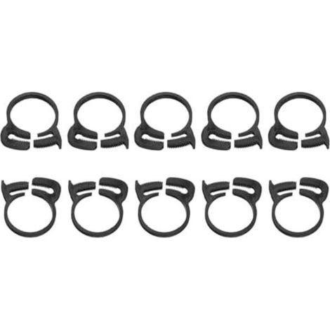 CSPARKV 27-29mm 20 Pcs Colliers de Serrage à Double SNAP Grip Réglables en Plastique Noir (1/4)