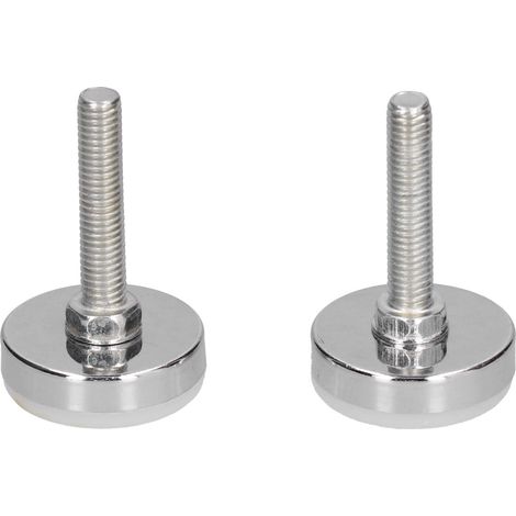 2 pièces Niveleuses pour pieds de meubles, support réglable en métal, outil de nivellement fixe M8 (1/5)