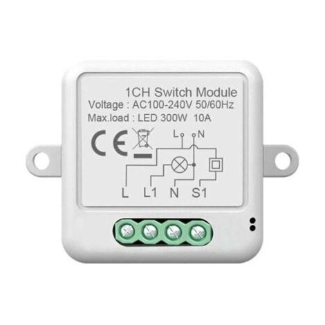 Tuya Smart Switch ZigBee Fernschaltermodul, unsichtbarer Zero Fire-Schalter, Timer, ZigBee Zero Fire Einwegschalter
