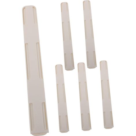 Lot de 6 glissières tiroir à montage sous plan avec fermeture rails (1/5)