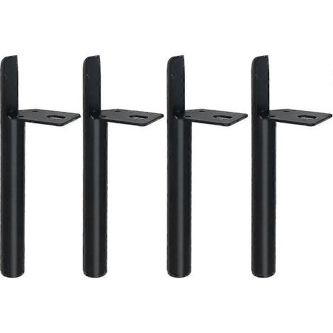 pieds de table en métal noir pour meubles (1/5)