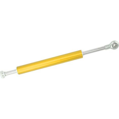 Tbest Amortisseur de Direction de Moto, Stabilisateur Universel Réglable en Aluminium pour la Plupart des Motos, Longueur de 330mm, Durable, Manipulation Douce (GOLD)