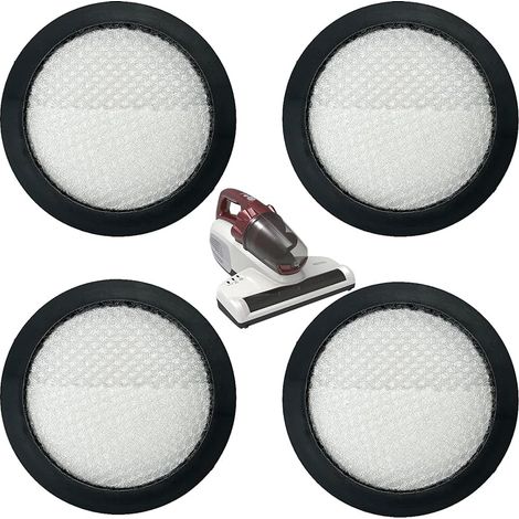 Lot de 4 filtres pré-moteur S119 compatibles avec le nettoyeur de matelas Hoover MBC500UV Ultra Vortex filtre de protection moteur lavable (filtre de protection moteur). (1/5)