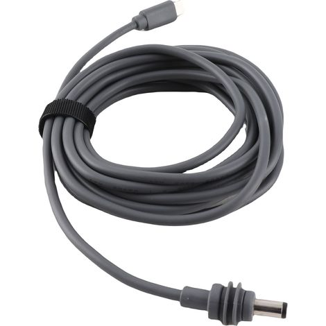 Câble alim USB C vers DC pour antenne satellite compacte, entrée Type C 100W, connecteur étanche, compatible PD 65W+, 3m 9.84ft, fil 20AWG caoutchouc cuivre (1/5)