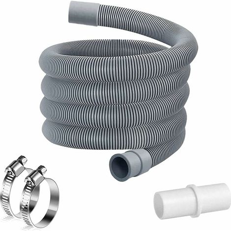 Tuyau d'évacuation pour lave-linge, tuyau pour lave-linge, rallonge de tuyau, kit de rallonge de tuyau d'évacuation universel pour lave-linge et lave-vaisselle. (1/5)
