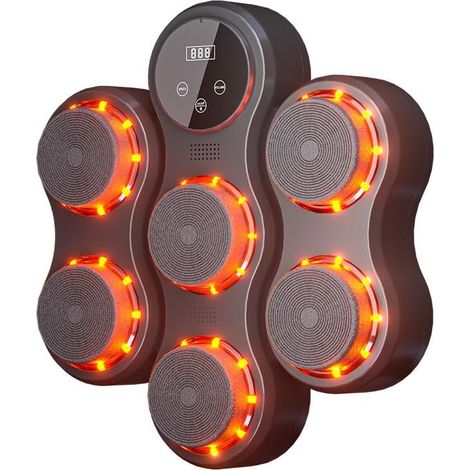 Machine de boxe intelligente avec gants, entraîneur de boxe mural, cible de frappe, équipement d'entraînement électronique pour adultes (41343.5cm) (1/5)