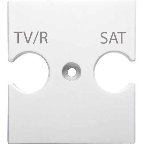 SUPPORT POUR PRISES TV-R-SAT BLANC SAT. GEWISS GW15387