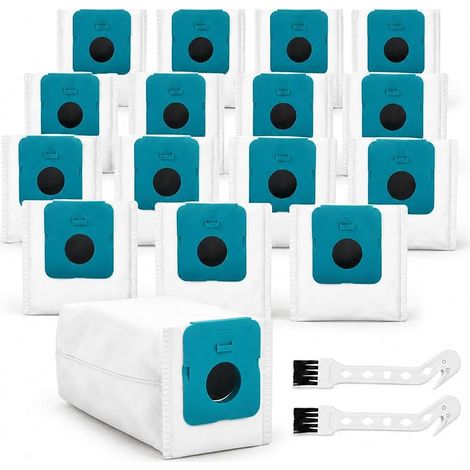 Lot de 16 sacs à poussière pour Samsung Bespoke Jet VCA-ADB95 Clean Station, filtration multicouche de la poussière Compatible avec les accessoires pour aspirateurs Clean Station (1/5)