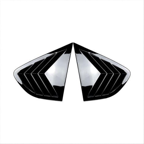 Volets de persiennes de lunette arrière de voiture, cache noir brillant (1/5)