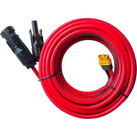 Solarkabel, XT60-Stecker, 12 AWG, 5 Meter, Solarpanel, tragbares Kraftwerk (1/5)