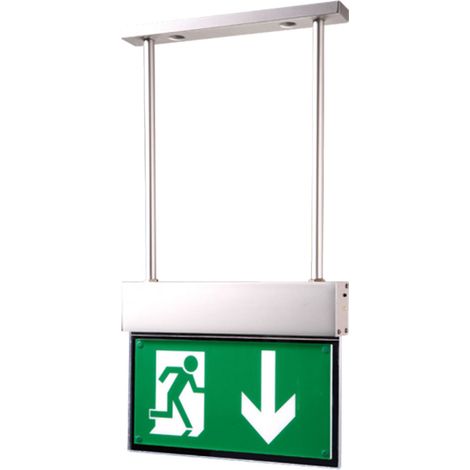 Feu d'évacuation à LED FL-25W montage suspendu FL-25W 235114 (1/2)