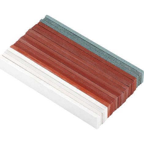 18 pièces Pierres à aiguiser pour couteaux, grain 60 à 3000, outil de polissage pour la cuisine (1/5)
