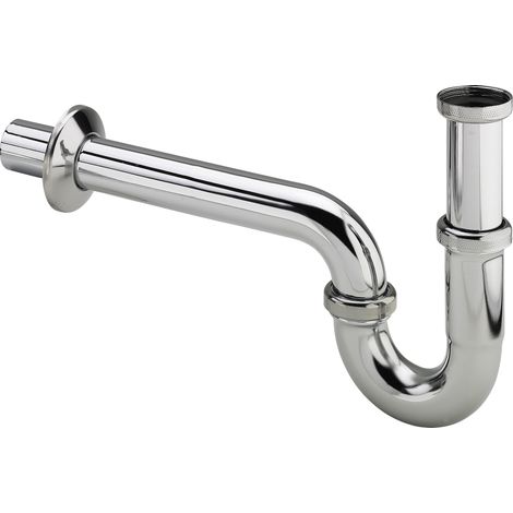 Siphon de tuyauterie 5611.917 en laiton chromé G1 1/4 x G1 1/4