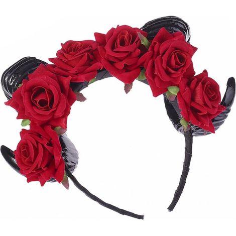 Halloween Flower Headband Halloween Party Horns (1/5)