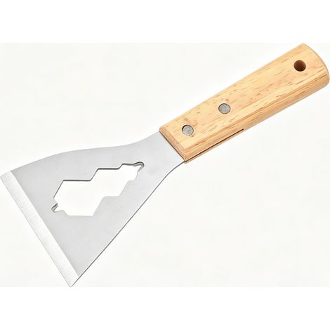 Couteau à enduire – Inox antirouille – 2,95" – Manche bois – Rebouchage, lissage, grattage – DIY, rénovation – Durable (1/4)
