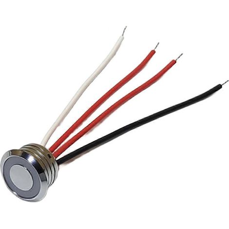 Variateur LED tactile à commande par bouton-poussoir, double fonction mémoire, bande LED pour lit, mur ou meuble, variation d'intensité progressive (1/5)