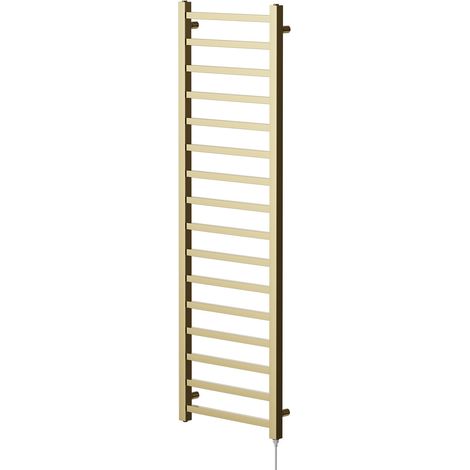 Colore Blaine Brushed Brass 1600mm x 500mm Straight Electric Heated Towel Rail (1/5)