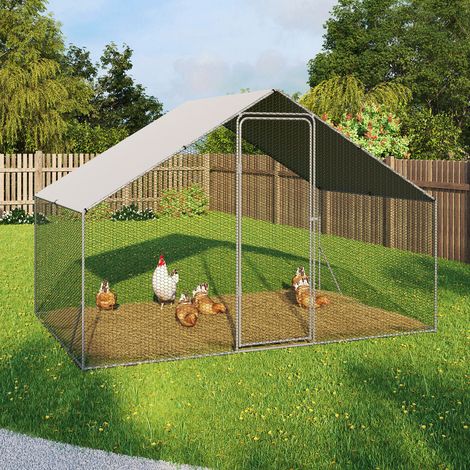 Gallinero 6 m² malla metálica 3x2 M acero galvanizado