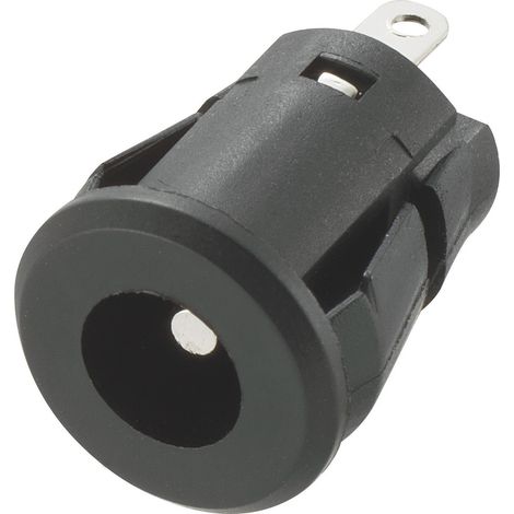 TRU COMPONENTS Niedervolt-Steckverbinder Buchse, Einbau vertikal 5.8 mm 2.5 mm 1 St.