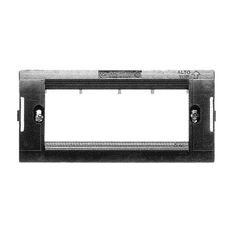 SUPPORTO FRUTTI ARC MARLANVIL - PC NERO POSTI 4- 10 pezzi
