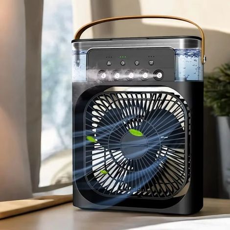Ventilateur portable, climatiseur, ventilateur électrique USB, veilleuse LED, brumisateur d&aposeau (1/5)