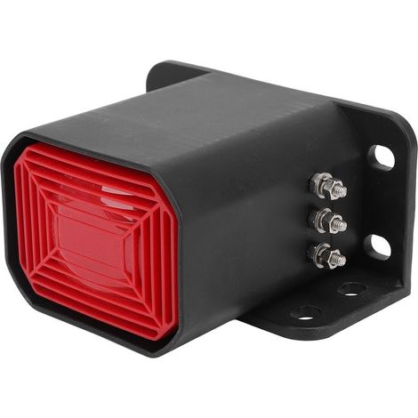 Alarme de secours pour camion 112 dB, klaxon d'avertissement de marche arrière de voiture résistant à l'eau pour pelle, remorque, chariot élévateur DC12 V à 48 V YC‑317A : son WA‑A (1/5)