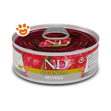Farmina Cat N&D Quinoa Neutered - Lattina 80 Gr - Cibo Umido Gatti